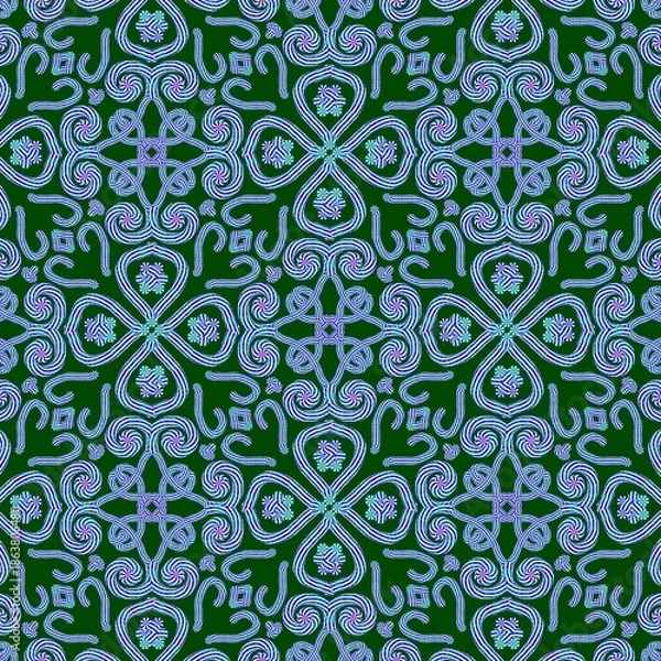 Obraz Abstract Curvy Geometric Ornament Pattern