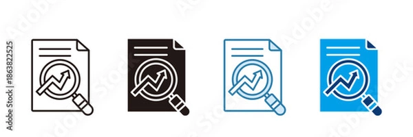 Fototapeta Ceo Optimization Icon Set Multiple Style Collection