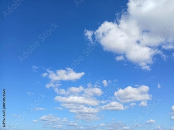 Fototapeta blue sky with clouds