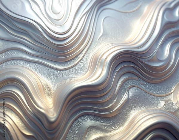 Obraz Topographic Pearl Foil Minimal Background