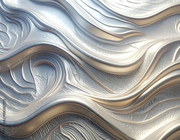 Obraz Topographic Pearl Foil Minimal Background