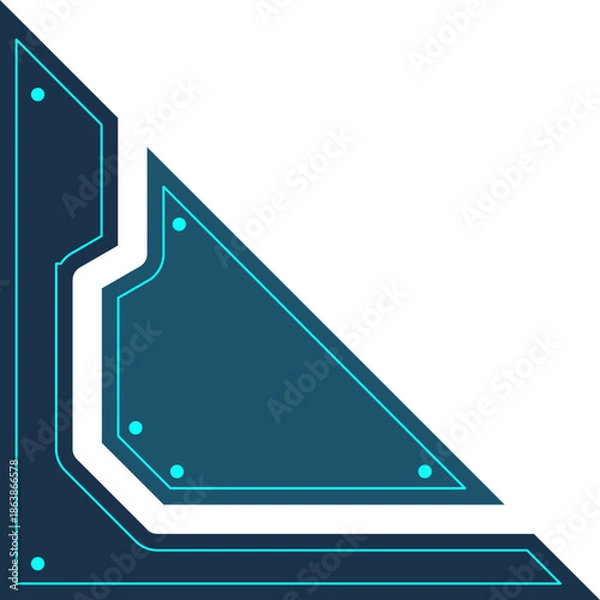 Obraz Futuristic Corner Shape