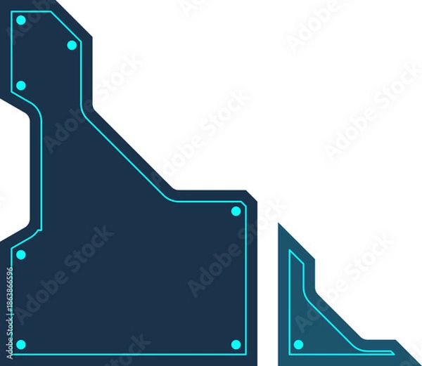Obraz Futuristic Corner Shape
