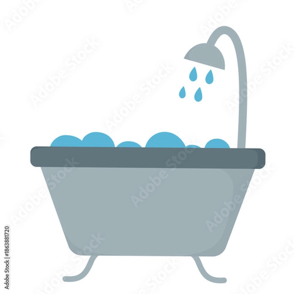 Obraz Bath Up Illustration