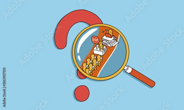 Obraz 根本的な原因　ビジネスにおける課題・問題の詳細を確認する様子