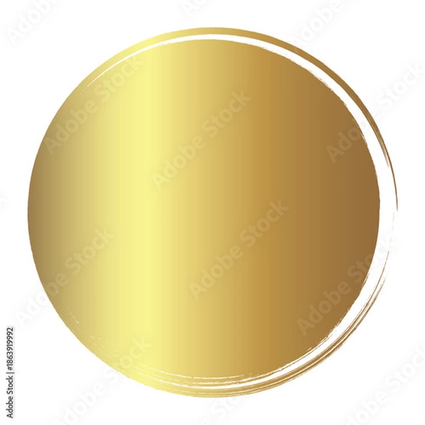 Obraz Elegant Gold Circle Frame. Golden quote circle vector.