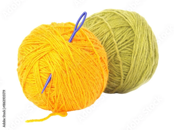 Obraz  The coil with threads isolated