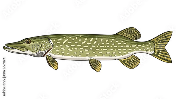 Obraz fish isolated in white background vector