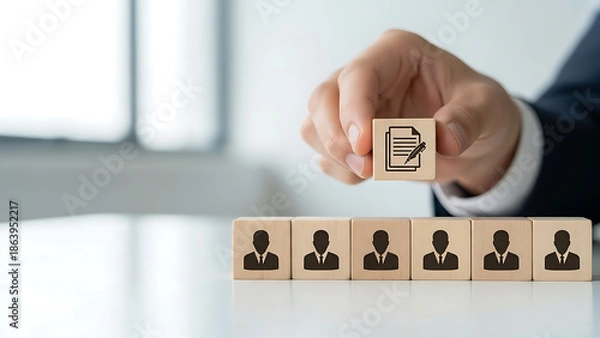 Obraz Selecting Candidate Blocks for Hiring Process in Office Environment