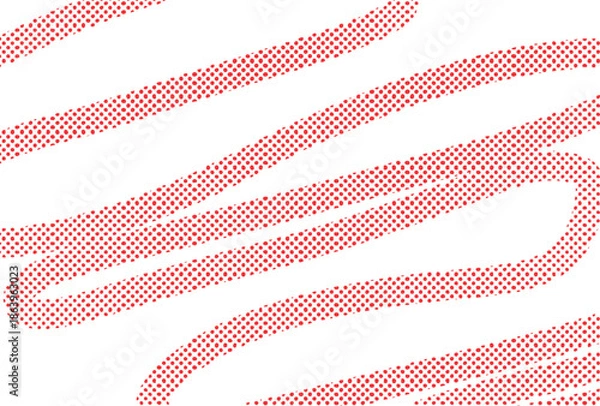 Obraz 手描きドットロープの背景イラスト　赤　Adobe Illustrator Artwork
