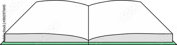 Obraz open book vector
