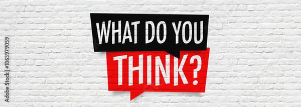 Obraz What do you think?