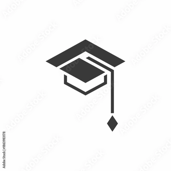 Obraz Graduation Cap Icon Simple Design Element.