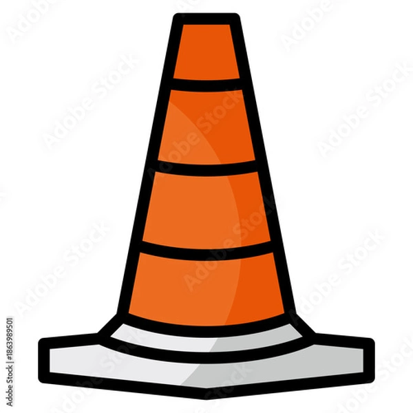 Obraz Traffic Cone  Icon Element For Design