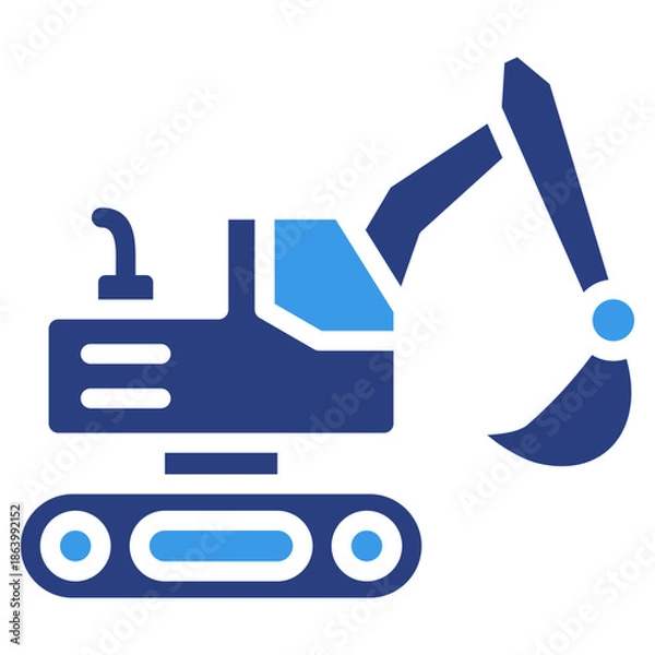 Obraz Excavator  Icon Element For Design