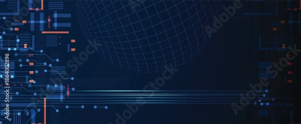 Obraz Abstract circuit technology board concept background