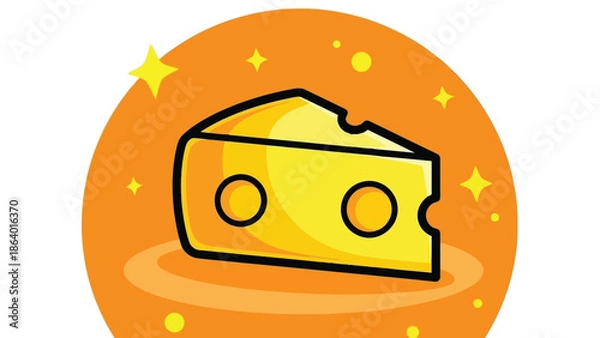 Obraz cheese icon vector illustration