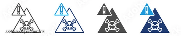 Obraz hazard icon sheet multiple style
