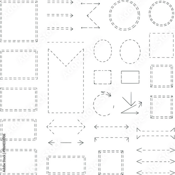 Obraz Architectural Grid and Layout Design Elements