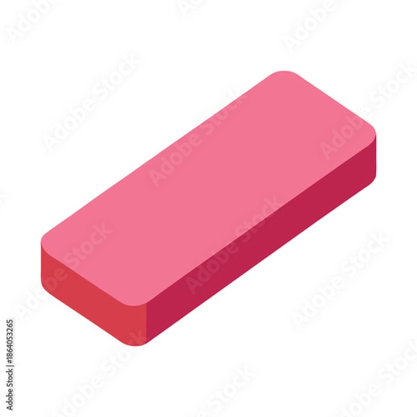 Obraz Pink Eraser Icon Illustration