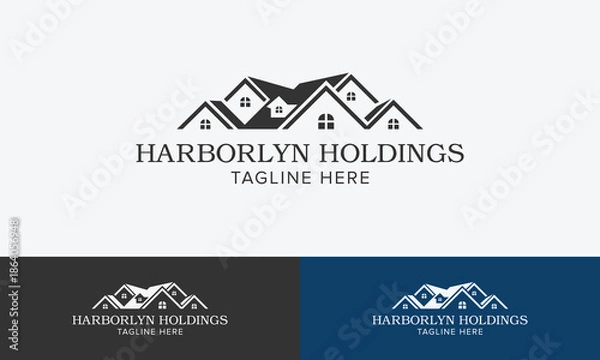 Obraz Modern Construction Real Estate Logo – Vector Template