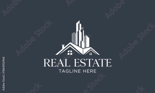 Obraz Modern Construction Real Estate Logo – Vector Template