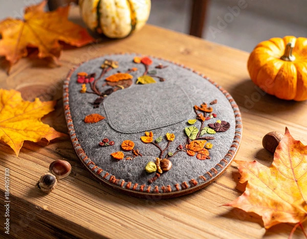 Obraz Felt mouse pad, Generated image	
