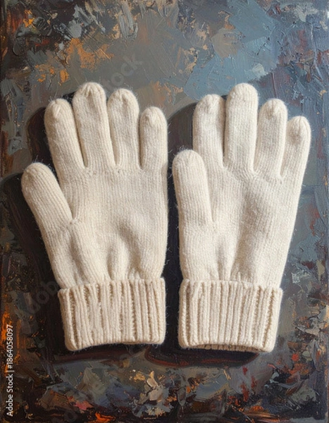 Obraz Knitted gloves, Generated image	
