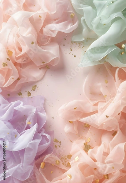 Fototapeta Pastel satin background