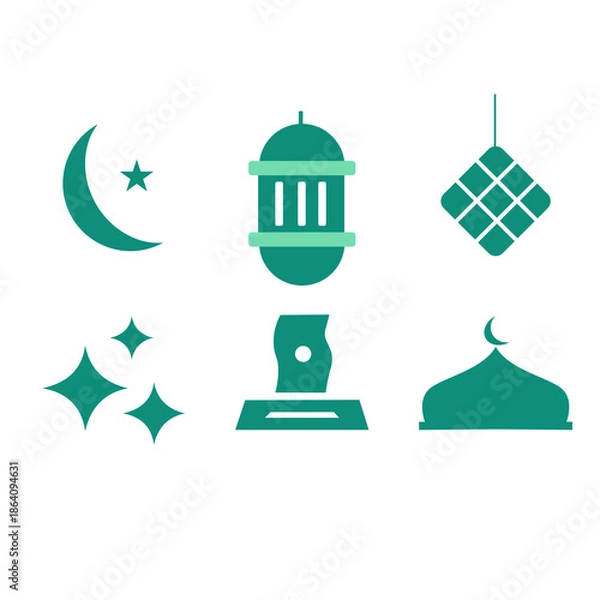 Obraz Ramadan Icons Set 