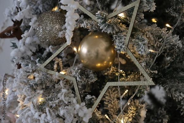 Fototapeta Christmas Decorative Christmas tree decoration