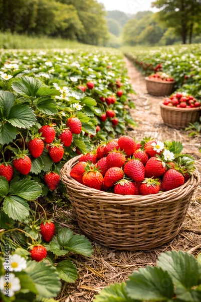 Obraz strawberry in a basket