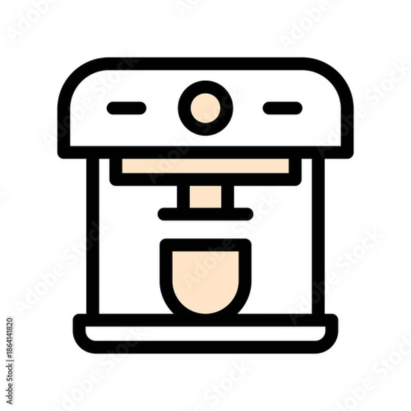 Obraz coffee machine icon