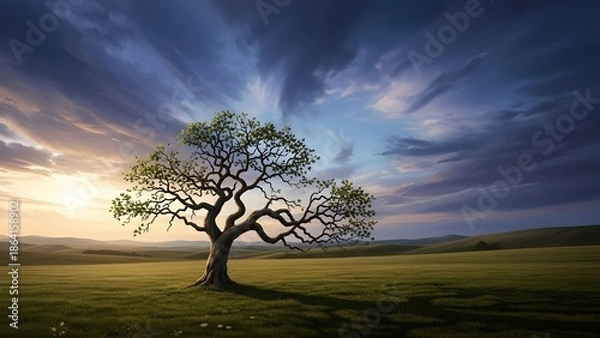 Obraz lonely tree in the field