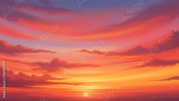 Obraz sunset in the sky