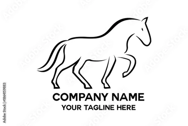 Obraz horse logo vector