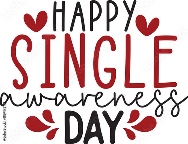 Obraz Happy Single Awareness Day 