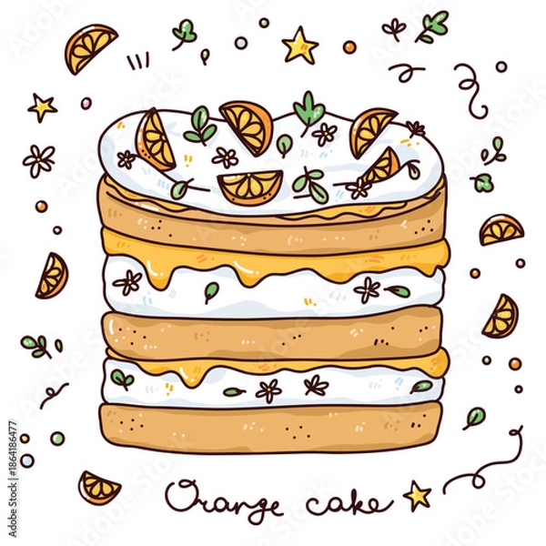 Fototapeta vector sweet dessert