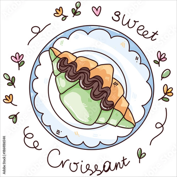 Fototapeta vector sweet dessert