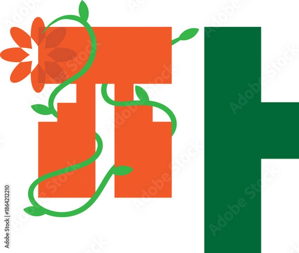 Obraz 자음 한글 꾸미기