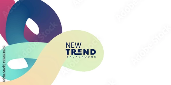 Obraz Modern abstract background with fluid gradient shapes for design template