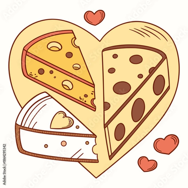 Obraz heart shaped cake