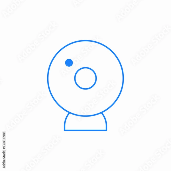 Fototapeta web camera icon sign vector