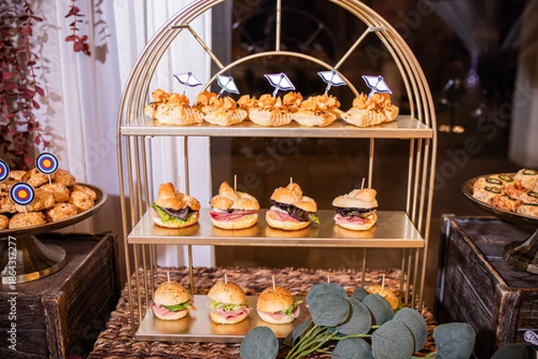 Obraz escaparate de sandwiches