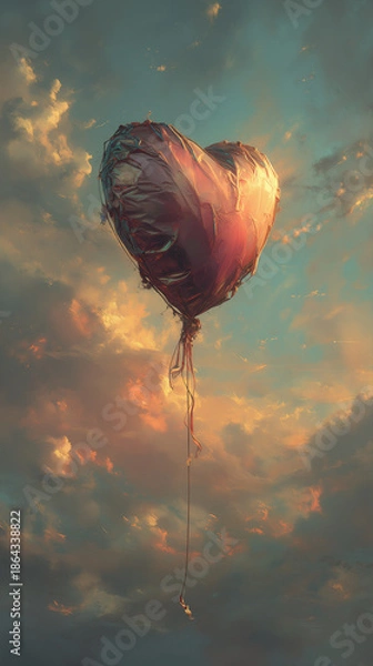 Obraz Faded Away. Generative AI
