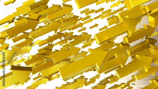 Fototapeta Arrows pointing towards the target