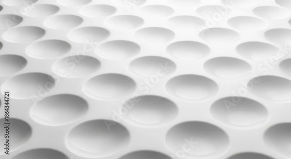 Obraz Abstract White Circular Pattern Background