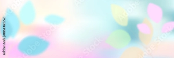 Obraz Abstract blurred leaf inspired backdrop with a gentle gradient mesh illustration.