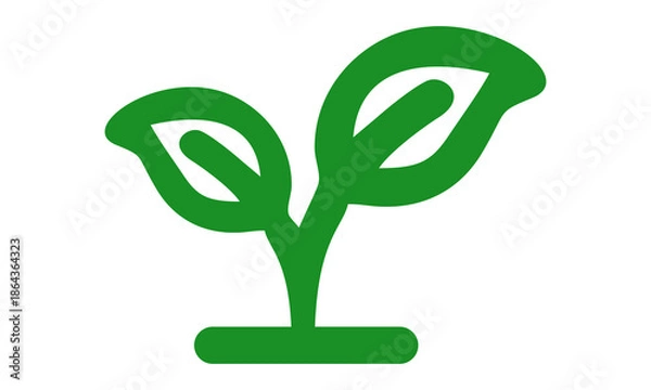 Obraz leaf nature icon vector logo