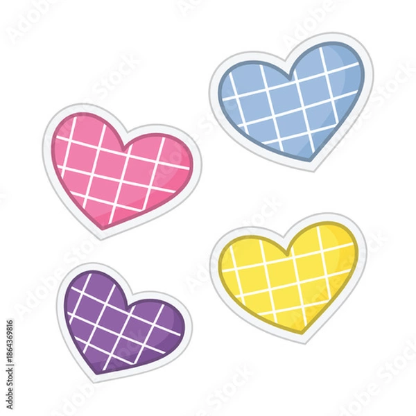 Obraz Vector Heart Icon In Multiple Colors